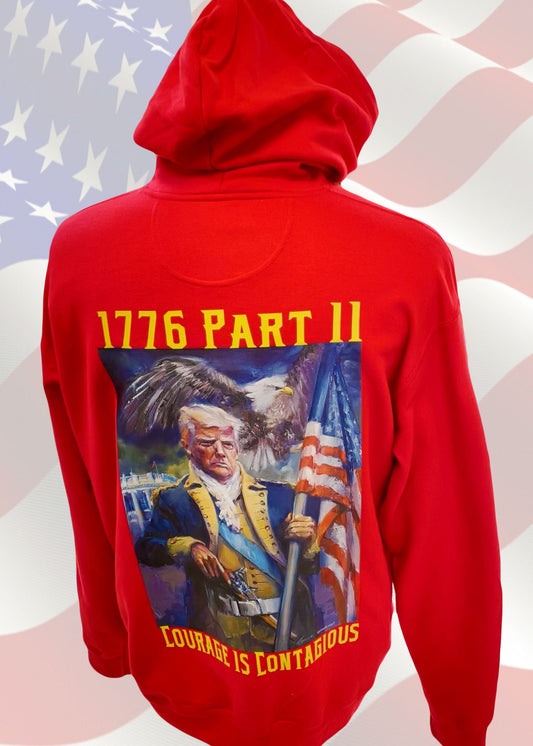 1776 Part II Patriotic Trump Hooded Sweatshirt